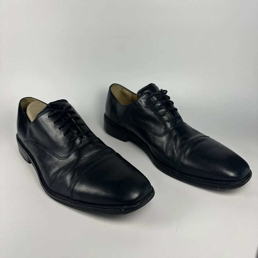 Cole Haan Air Madero Black Cap Toe Oxford Dress Shoes Men's 12M